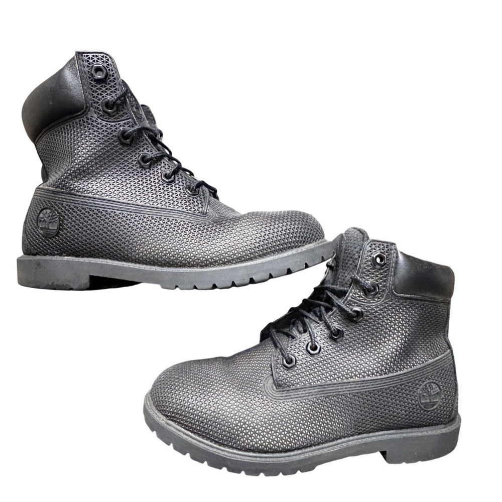 Timberland 6 Inch Premium Helcor Leather Boots Black A1AJW Men's Women 8.5 ROTC
